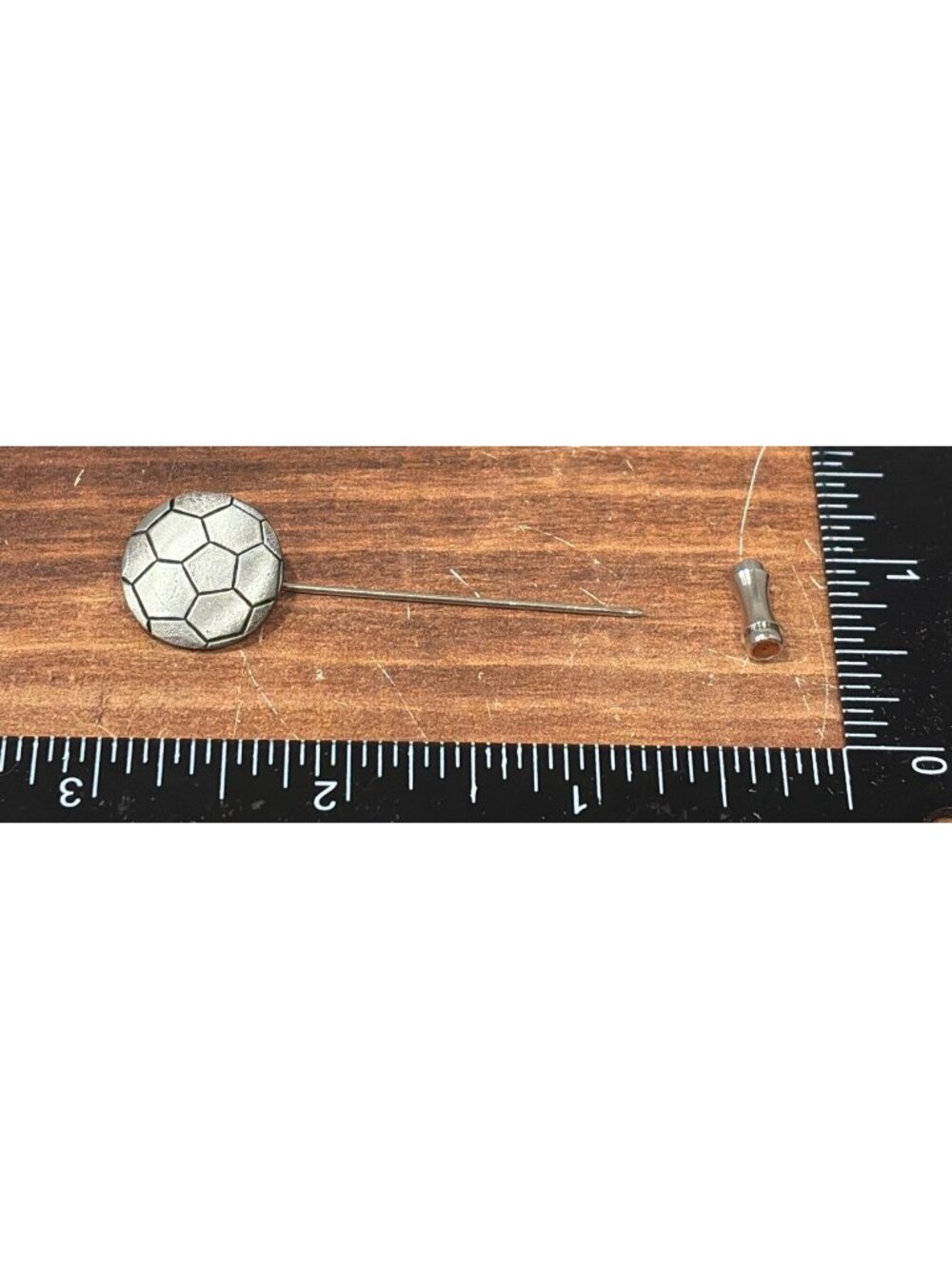 Lot of 5 HB Pewter Soccer Ball Pocket Lapel Pins — New Old Stock VERY NICE!